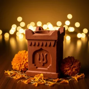 Terracotta diya