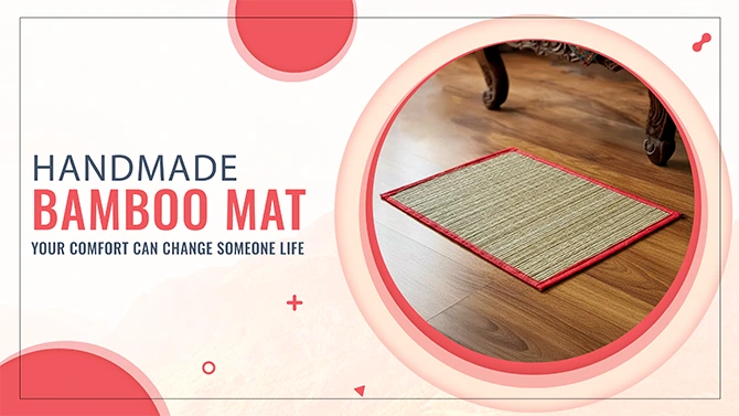 Buy handmade bamboo mat from adivasi trove