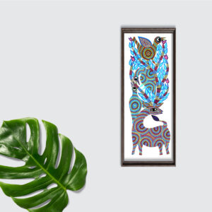 : Original Bhil Deer Painting | Handmade Tribal Art | Adivasi Trove