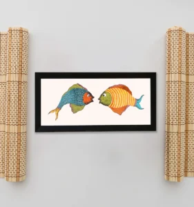 Buy Fish Tribal Art Painting | Indian Folk Art | Adivasi Trove