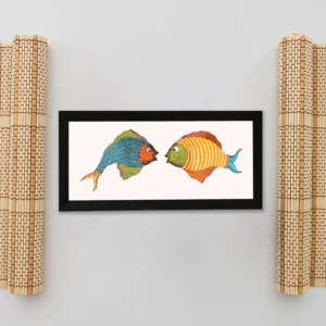 Buy Fish Tribal Art Painting | Indian Folk Art | Adivasi Trove