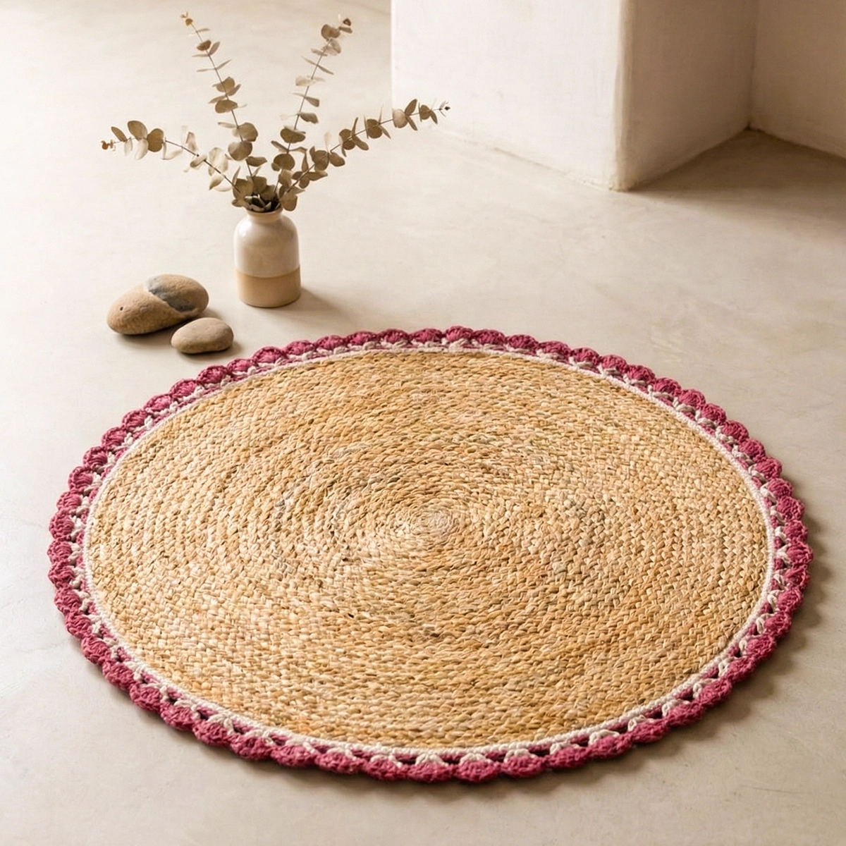 Round Jute Rugs and Carpet - Image 2