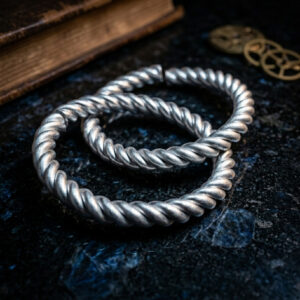 Adivasi Trove Tribal Twisted Silver Bangles | Handmade Traditional Adivasi Kada Set